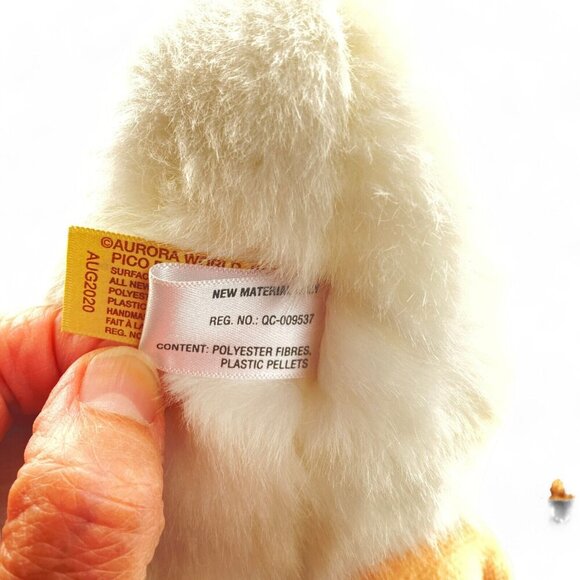 Aurora Miyoni White Chicken Hen Plush, Soft, 9 inches, Stuffed Animal, Realistic - Picture 9 of 9